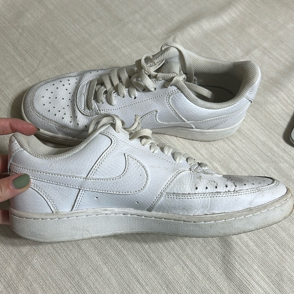 Nike Court Vision Low Sneakers Shoes Triple White